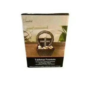 NEW True Living Essentials Tabletop Fountain New in Box 4.6" L 4.6" W 6.92" H
